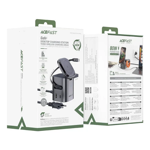 Acefast Z9 6in1 Kablosuz Şarj Aleti - Görsel 9