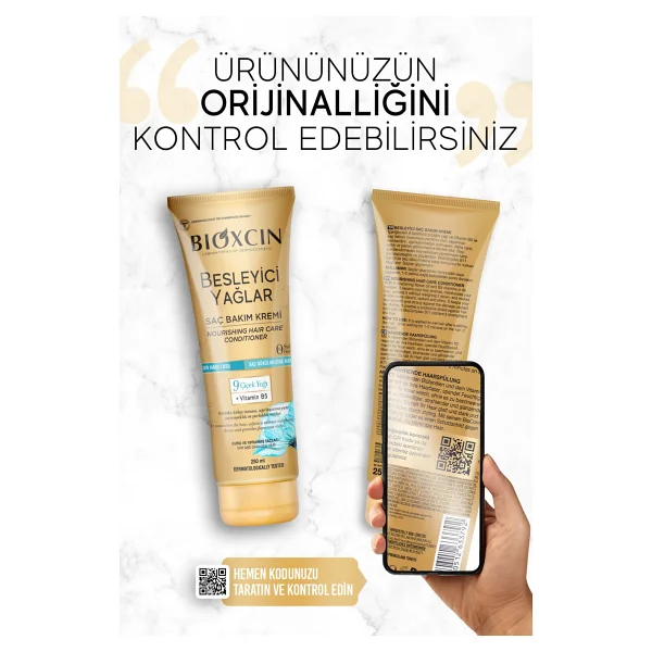 Bioxcin Besleyici Yağlar 250 ml 3 Adet Saç Kremi - Görsel 4