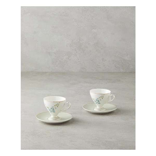 English Home Valentina New Bone China Açık Yeşil 2 Kişilik Kahve Fincan Takımı - Görsel 6