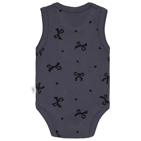 Civil Baby Fiyonk Empirme 1-36 Ay Çıtçıtlı Badi - Gri 3-6 Ay - Görsel 2