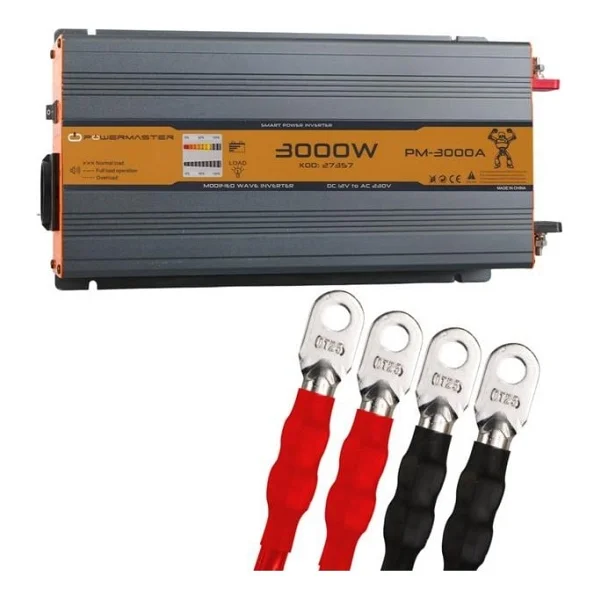 Powermaster Pm-3000A 12 Volt 3000 Watt Power Inverter - Görsel 5