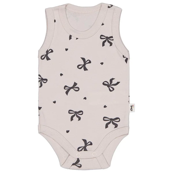 Civil Baby Fiyonk Empirme 1-36 Ay Çıtçıtlı Badi - Gri 3-6 Ay - Görsel 4