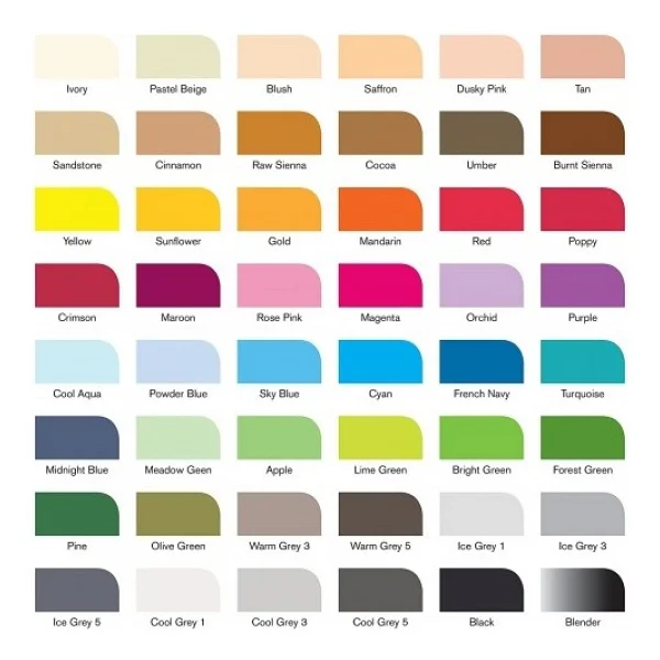 Winsor & Newton 48 Renk Promarker Set - Görsel 3