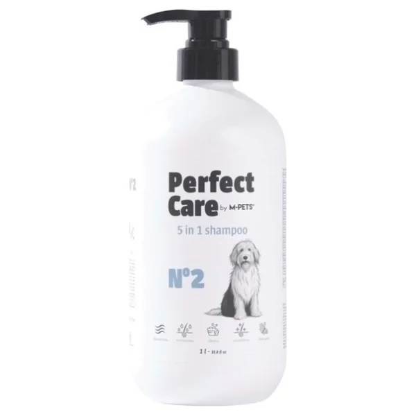 M-Pets Perfect Care 5 Etkili 1 lt Köpek Şampuanı - Görsel 5