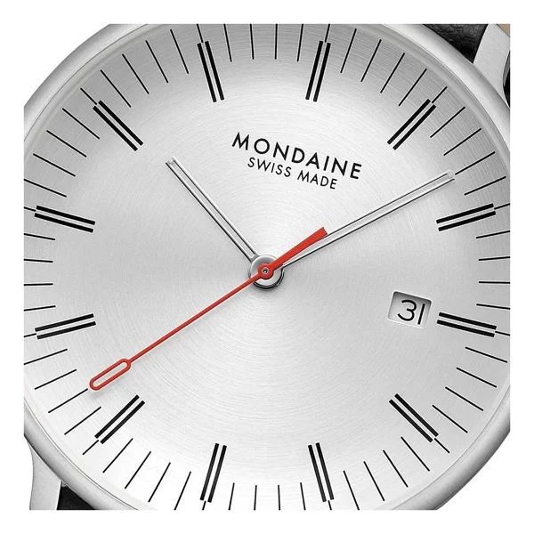 Mondaine Doppio Solar MLE.41910.LBV Siyah-Gümüş Erkek Kol Saati - Görsel 4