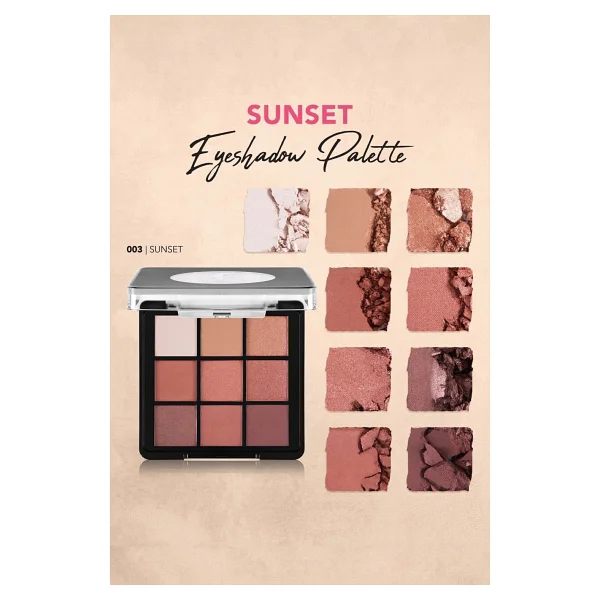 Flormar Mat & Işıltılı Kremsi Dokulu 003 Sunset Far Paleti - Görsel 5