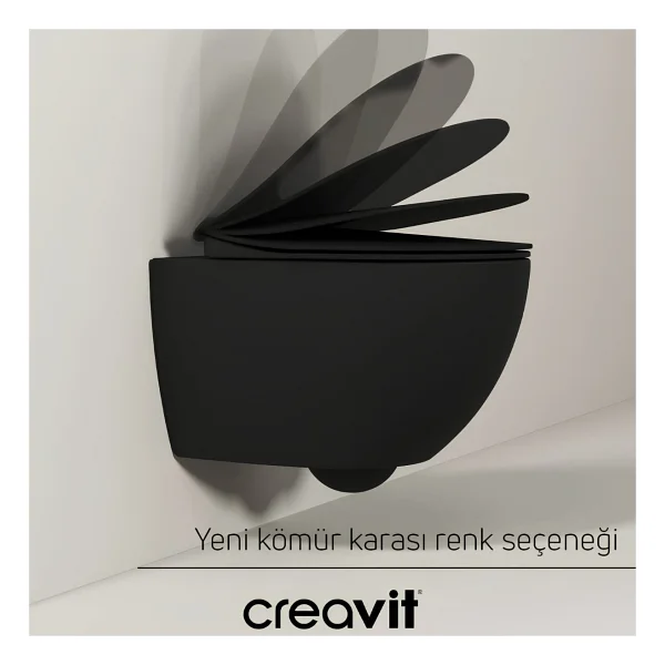 Creavit Free Rim-Off FE322-00CM00E Cappucino Mat Asma Klozet - Görsel 7