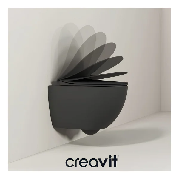 Creavit Free Rim-Off FE322-00CM00E Cappucino Mat Asma Klozet - Görsel 9