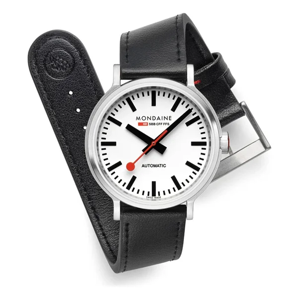 Mondaine Original MST.4161B.LBV Deri Kordon Erkek Kol Saati - Görsel 7