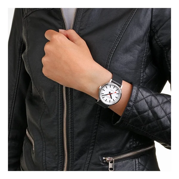 Mondaine Original MST.4161B.LBV Deri Kordon Erkek Kol Saati - Görsel 8