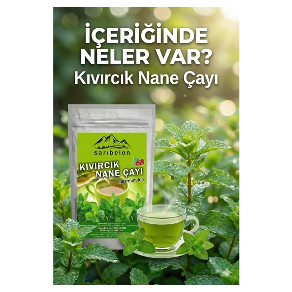 Sarıbelen Kıvırcık Nane Bitki Çayı 45 gr - Görsel 3