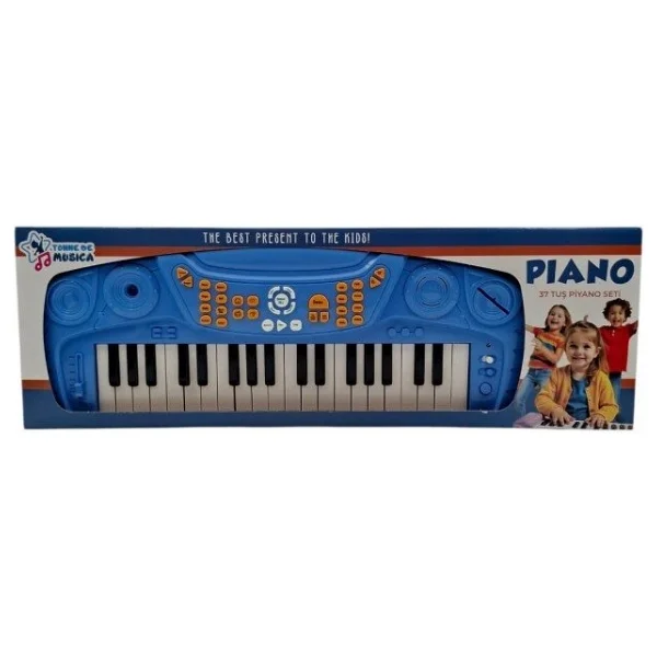 Birlik Oyuncak Ayaklı Mavi 37 Tuşlu Piano Org - Görsel 2