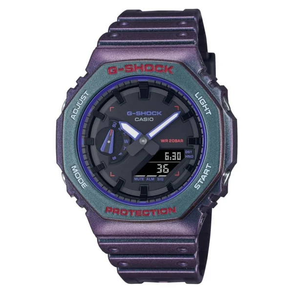 Casio G-Shock GA-2100AH-6ADR Mor Erkek Kol Saati - Görsel 6