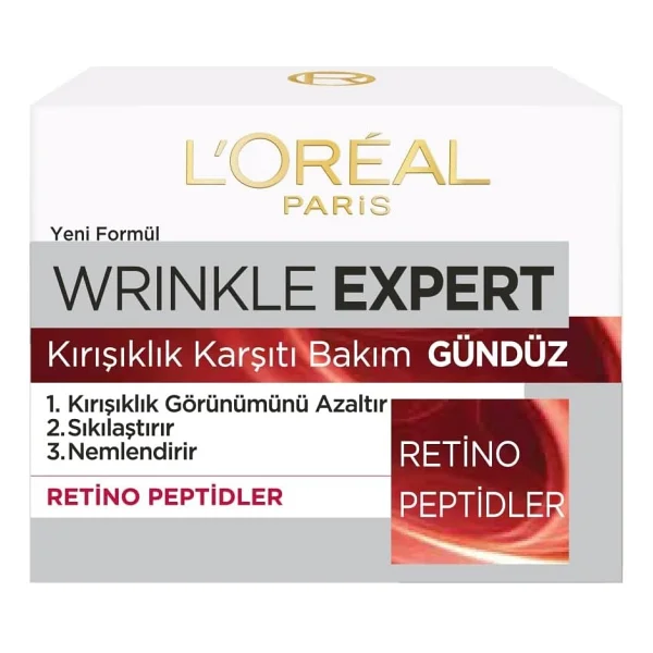 L'Oreal Paris Wrinkle Expert Gündüz Kremi 50 ml Sıkılaştırıcı ve Nemlendirici Tüm Cilt Tipleri için - Görsel 2