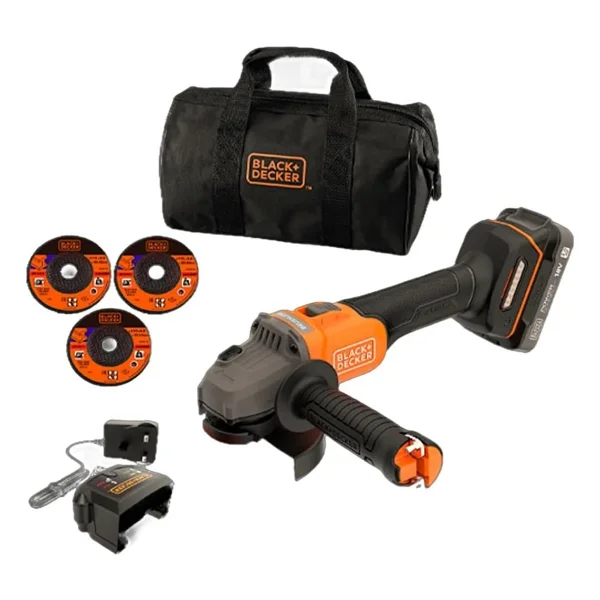 Black+Decker BCG6L8D1S 115 mm Tek Akülü 2 Ah Taşlama Makinesi - Görsel 2