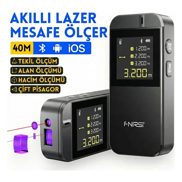 Fnirsi IR40 Lazer Metre - Görsel 6