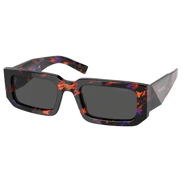 Prada PR 06YS 06V5S0 Abstract Orange-Dark Grey Erkek Güneş Gözlüğü - Görsel 4