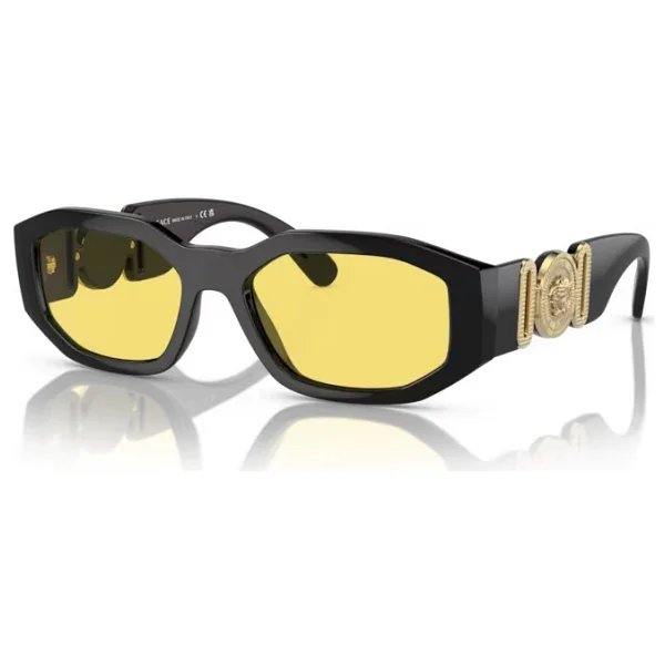 Versace Medusa Biggie VE4361 GB185 Black-Yellow Güneş Gözlüğü - Görsel 6