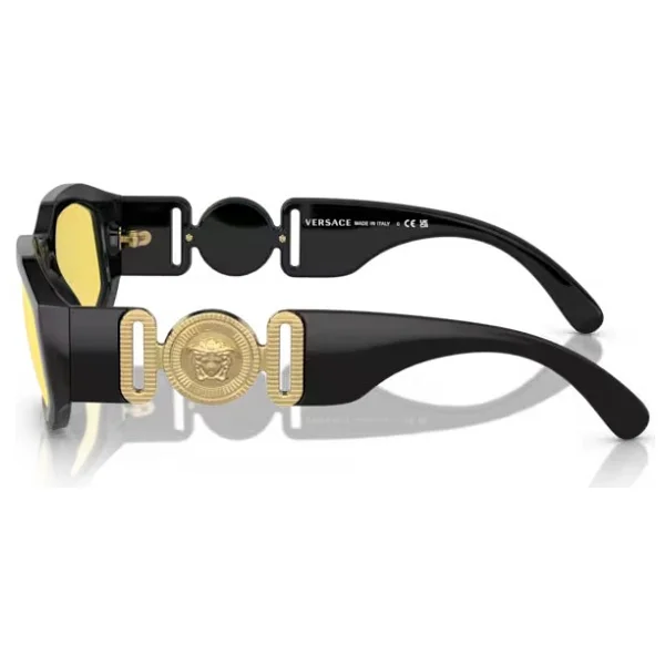 Versace Medusa Biggie VE4361 GB185 Black-Yellow Güneş Gözlüğü - Görsel 7