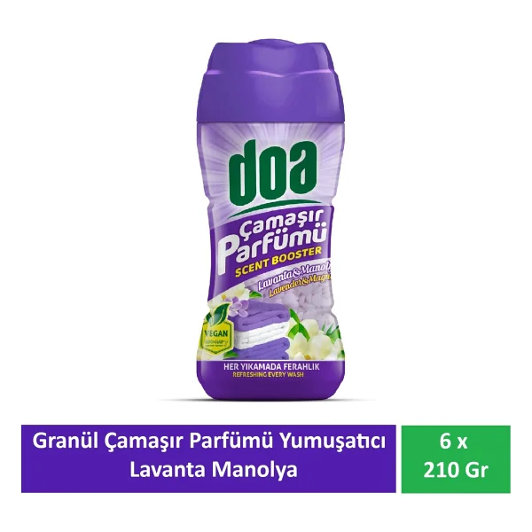 Doa Granül Çamaşır Parfümü & Çamaşır Yumuşatıcı Lavanta Ve Manolya 6 X 210 Gr - Görsel 7