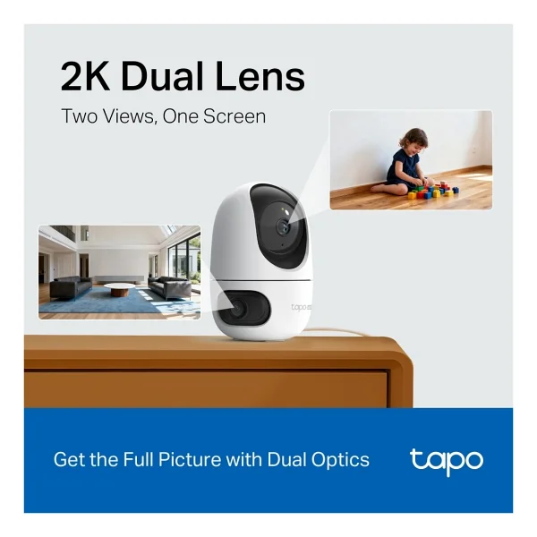 TP-Link Tapo C245D 2K 3 MP 360 Derece Gece Görüşlü IP Wi-Fi Güvenlik Kamerası - Görsel 7