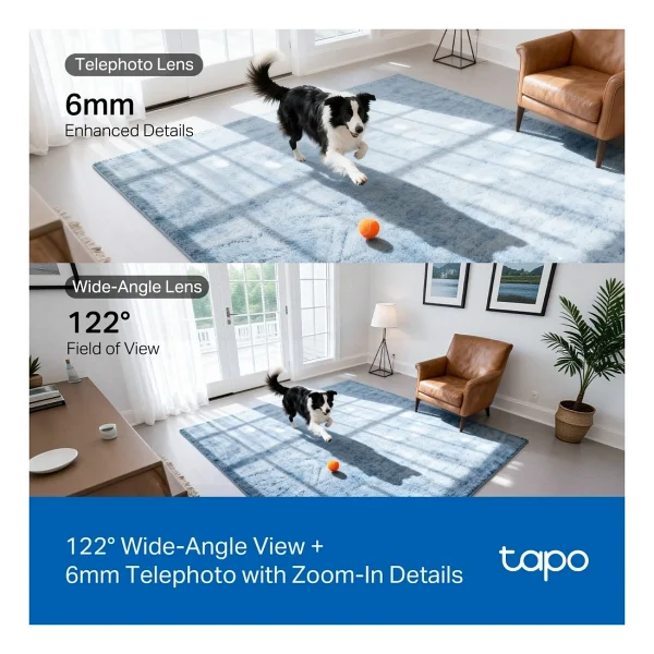 TP-Link Tapo C245D 2K 3 MP 360 Derece Gece Görüşlü IP Wi-Fi Güvenlik Kamerası - Görsel 8