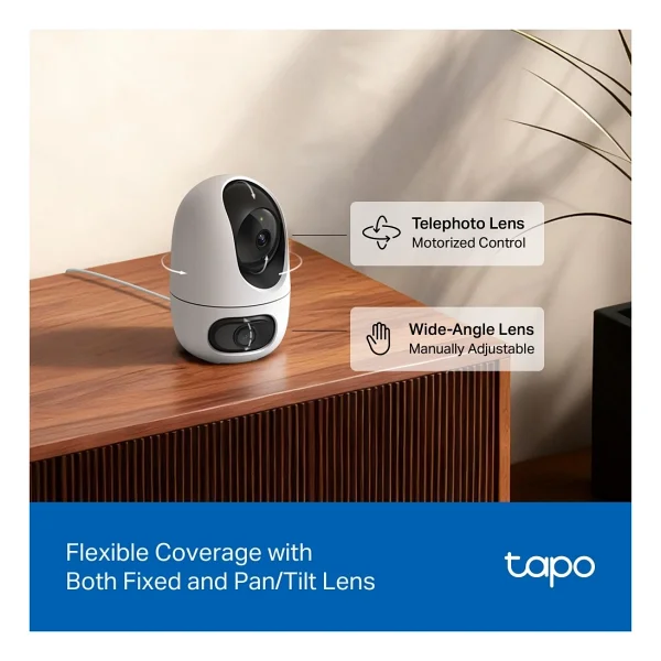 TP-Link Tapo C245D 2K 3 MP 360 Derece Gece Görüşlü IP Wi-Fi Güvenlik Kamerası - Görsel 9