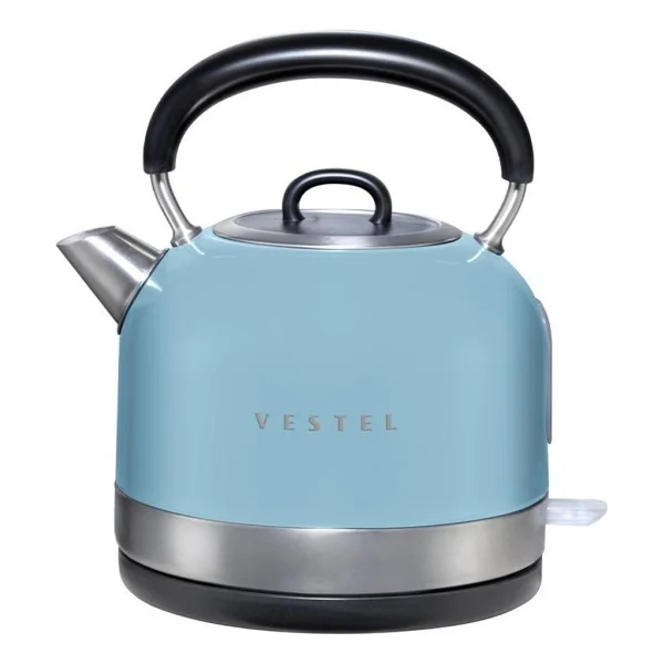Vestel Retro Düş Mavisi 2200 W 1.7 lt Çelik Kettle - Görsel 2