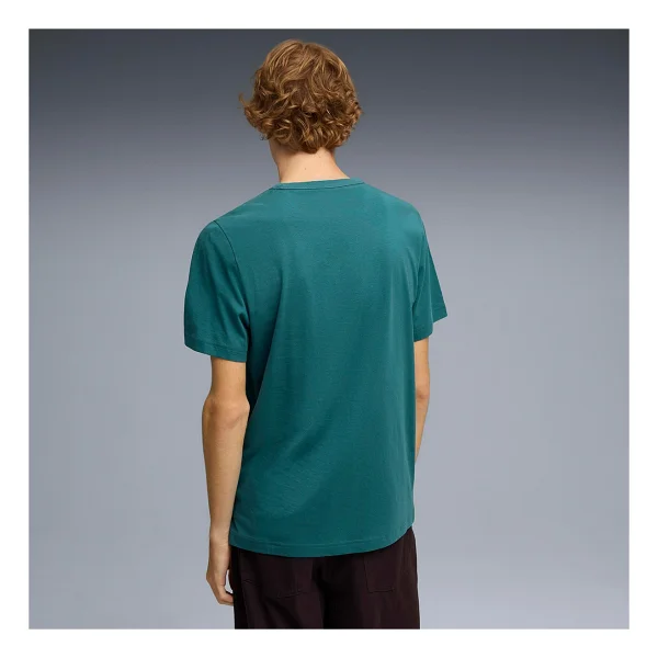 Puma Essential Elevated 695703-41 Yeşil Kısa Kollu Bisiklet Yaka Erkek Tişört - Görsel 7