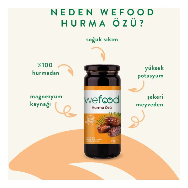 Wefood Soğuk Sıkım Hurma Özü 640 gr - Görsel 2