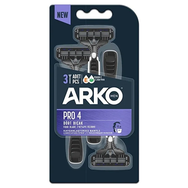 Arko Men Pro 4 3'lü Tıraş Bıçağı - Görsel 2