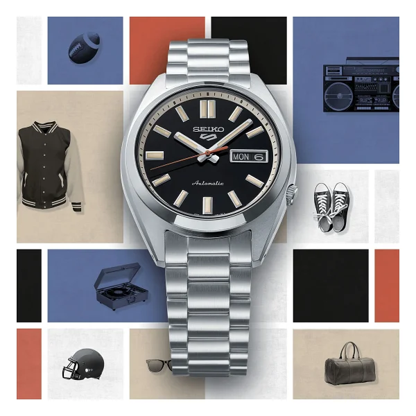 Seiko 5 Sports SNXS SRPK89 Siyah Erkek Kol Saati - Görsel 2