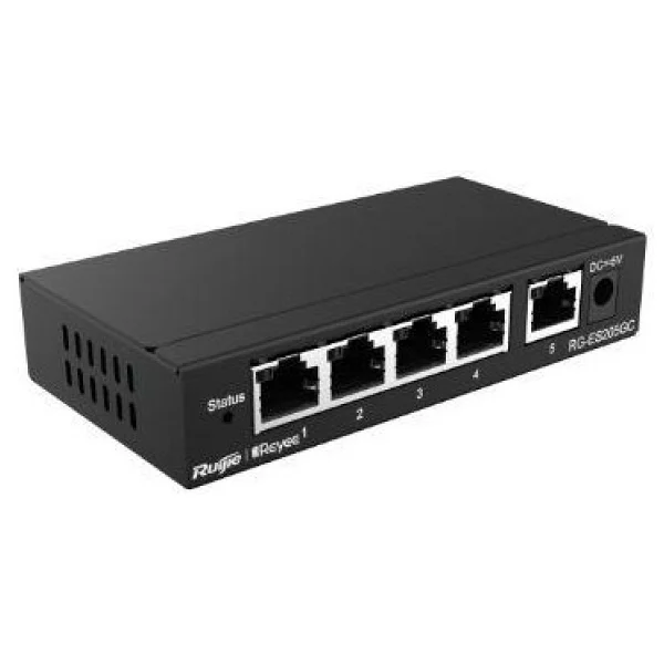 Ruijie Reyee RG-ES205GC 5 Port 10/100/1000 Mbps Gigabit Switch - Görsel 5