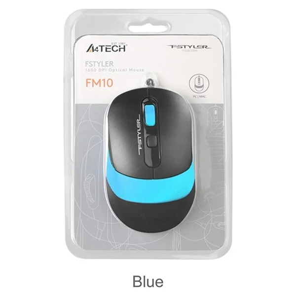 A4 Tech FM10 Mavi Optik Kablolu Mouse - Görsel 8