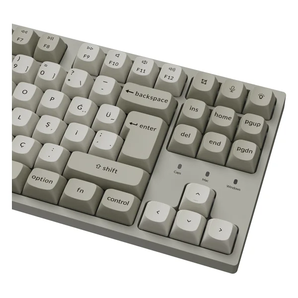 Keychron C1 Pro 8K QMK C1PX-M1 RGB %80 TKL Super Red Switch Kablolu Mekanik Oyuncu Klavyesi - Görsel 5
