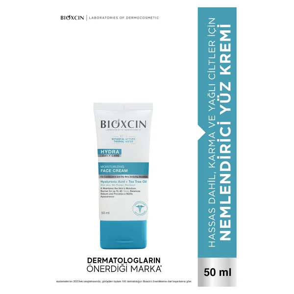 Bioxcin Hydra Karma ve Yağlı Ciltler için 50 ml Nemlendirici Krem - Görsel 3