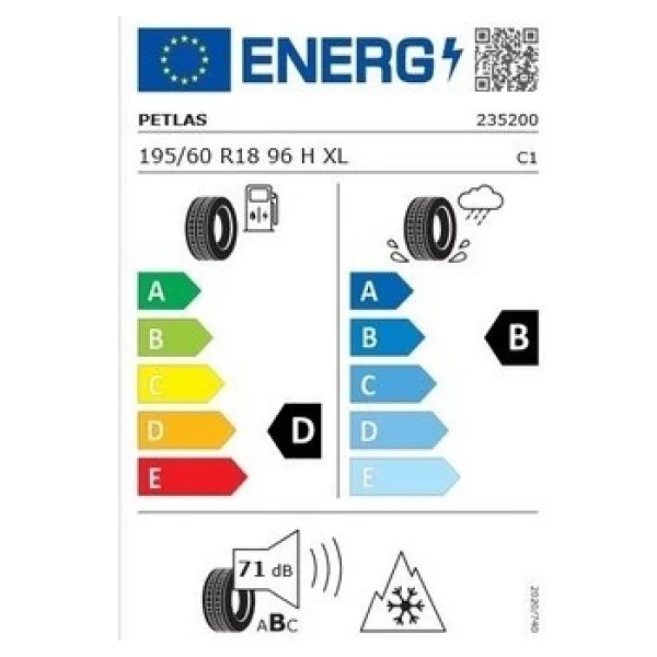 Petlas Snowmaster 2 Sport 195/60 R18 96H Reinf. Kış Lastiği - 2025 - Görsel 5
