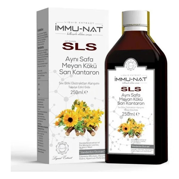 İmmu-Nat Immunat Xp Tonis Sls Aynı Safa-Meyan Kökü-Sarı Kantaron Ekstresi 250 ml - Bitkisel - Görsel 2