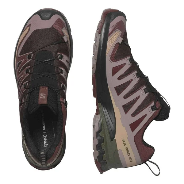 Salomon XA Pro 3D V9 Gore-Tex L47583500 Bordo Erkek Outdoor Ayakkabı - Görsel 3