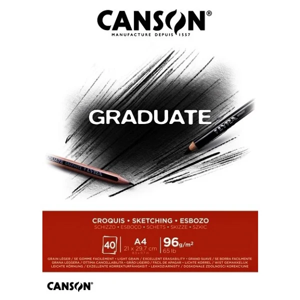 Canson Eskiz Blogu Graduate Croquis 40 Syf A4 96 Gr - Görsel 3