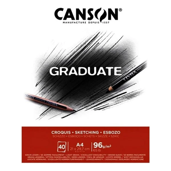 Canson Eskiz Blogu Graduate Croquis 40 Syf A4 96 Gr - Görsel 2