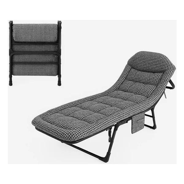 Sunup Sn-26975 Taşınabilir Ayarlanabilir 5 Kademe Sünger Kamp Yatak Şezlong (Kazayağı) - Görsel 5
