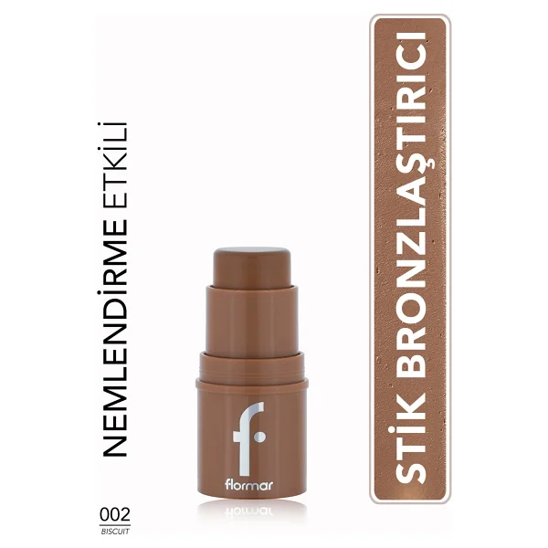Flormar To Go Yoğunluğu Ayarlanabilir & Doğal Bitişli Kremsi Stick Bronzer - Görsel 6