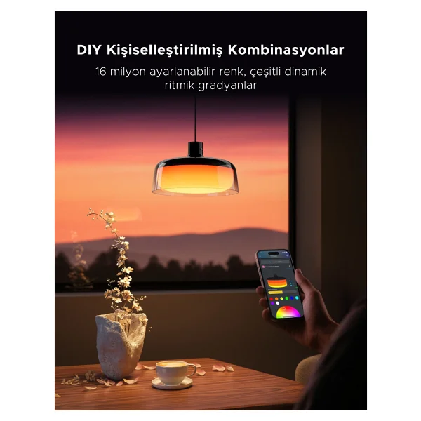 Govee RGBICWW H60C13F1 Akıllı Sarkıt LED Avize - Görsel 3
