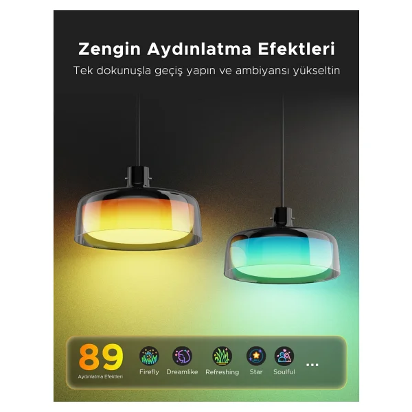 Govee RGBICWW H60C13F1 Akıllı Sarkıt LED Avize - Görsel 4
