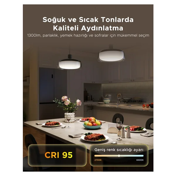 Govee RGBICWW H60C13F1 Akıllı Sarkıt LED Avize - Görsel 6