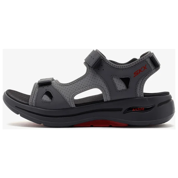 Skechers Go Walk Arch Fit Go Sandal-Mission II 229064-CCRD Gri Erkek Sandalet - Görsel 6