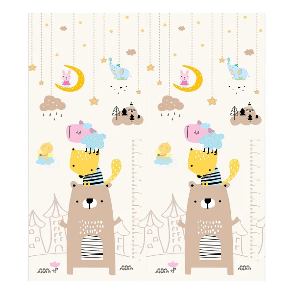 Elfobaby Enjoy And Learn - Katlanabilir - Extra Large - Çift Yönlü - Oyun Halısı ve Matı (Taşıma Çantalı) - Renkli - 180 x 150 x 1 cm - Görsel 3