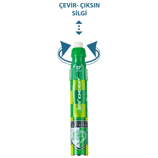 Serve Deep Harry Potter Slytherin 0.7 mm Versatil Uçlu Kalem - Görsel 3
