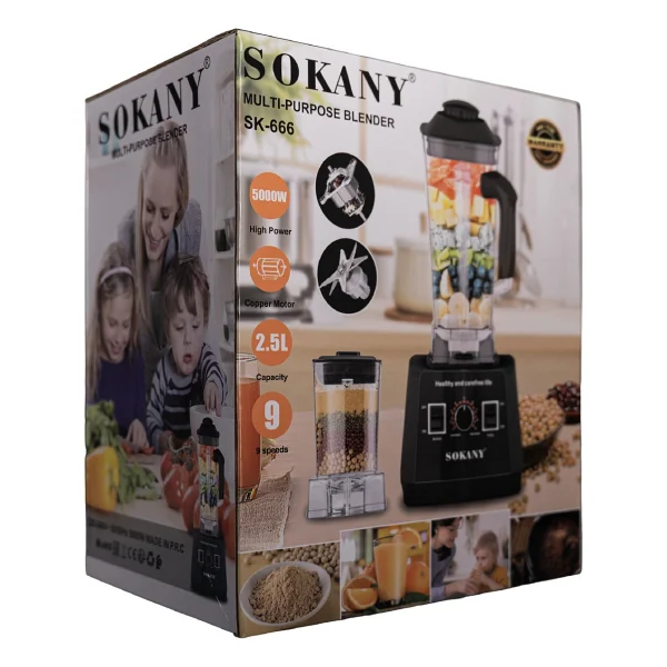 Sokany ProKitchen SK-666 4500 W Bar Blenderı - Görsel 5